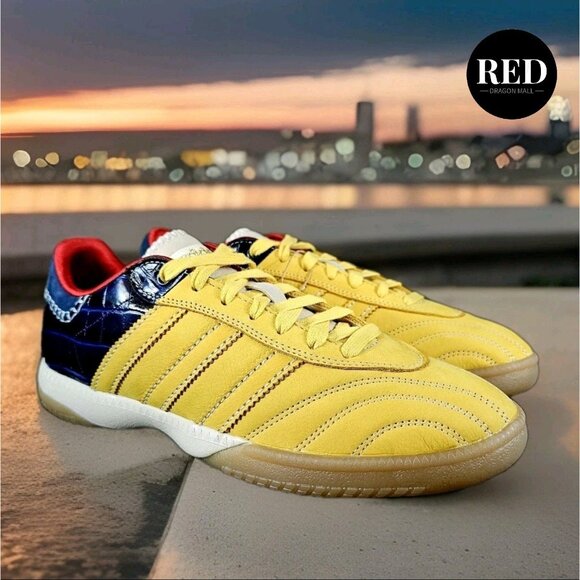 Adidas Wales Bonner Originals MN Samba Gold Navy IH8407 - Men's Size 10 - Picture 3 of 16